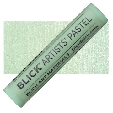 Open in modal - Blick Artists' Soft Pastel - Bright Green 1 pastel and swatch