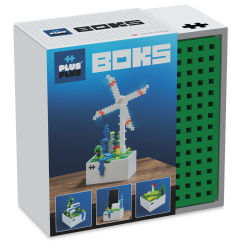 Plus-Plus BOKS Windmill Kit (Front of packaging)