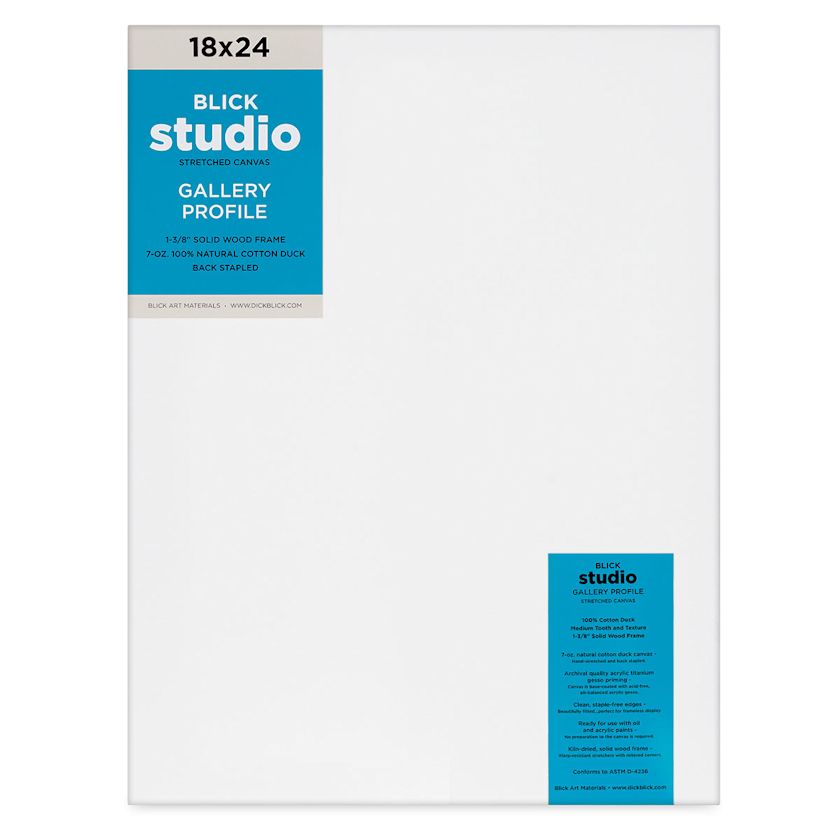 Blick Studio Stretched Cotton Canvas - Gallery Profile, 18