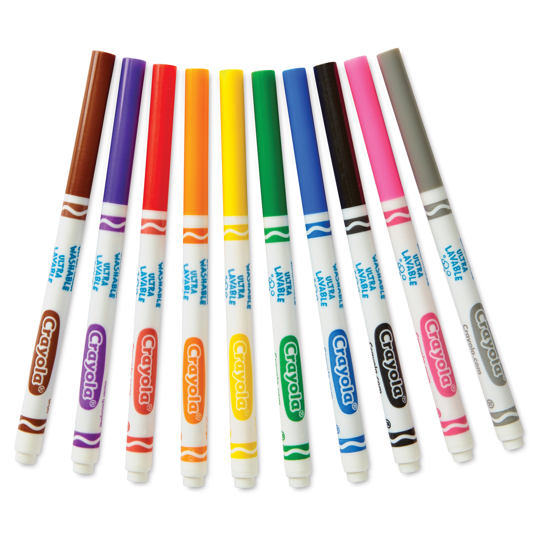 Crayola Ultra-Clean Washable Markers Classroom Pack - Assorted Colors,  Broad Tip, Set of 200