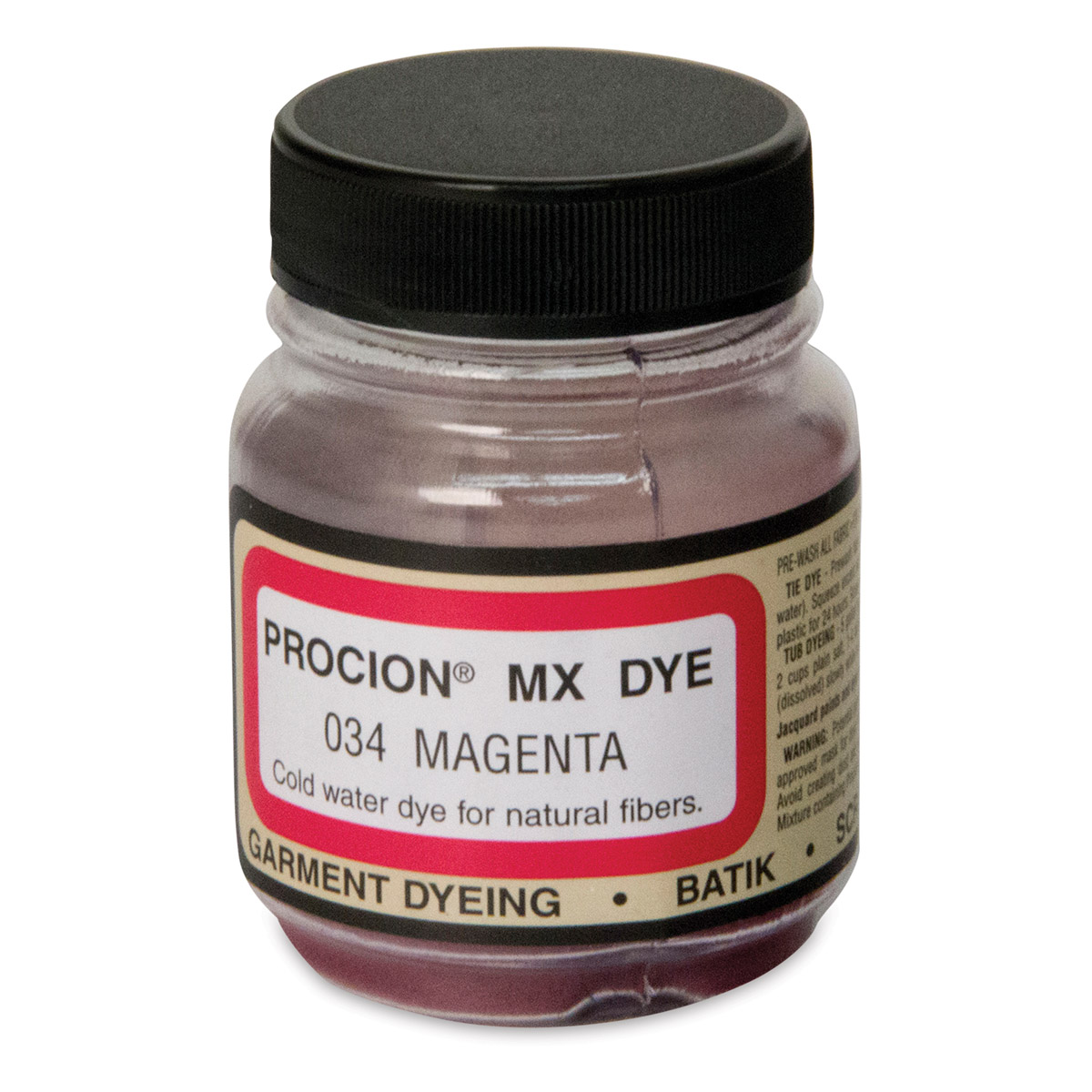 Jacquard Procion MX Dye 8 Color Set - Cold Water Dye - 2/3 oz - Permanent  and Washfast Fiber Reactive Dye