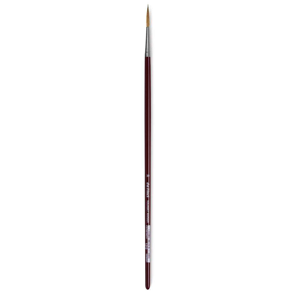 Da Vinci Kolinsky Red Sable Brush - Medium Pointed Liner, Long Handle, Size  0