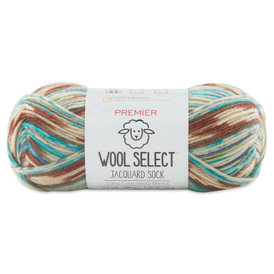 Premier Yarn Wool Select Jacquard Sock Yarn - Trailblazer, 50 g, 200 m
