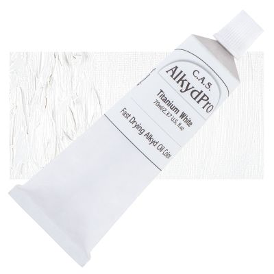 CAS AlkydPro Fast-Drying Alkyd Oil Color - Titanium White, 70 ml tube