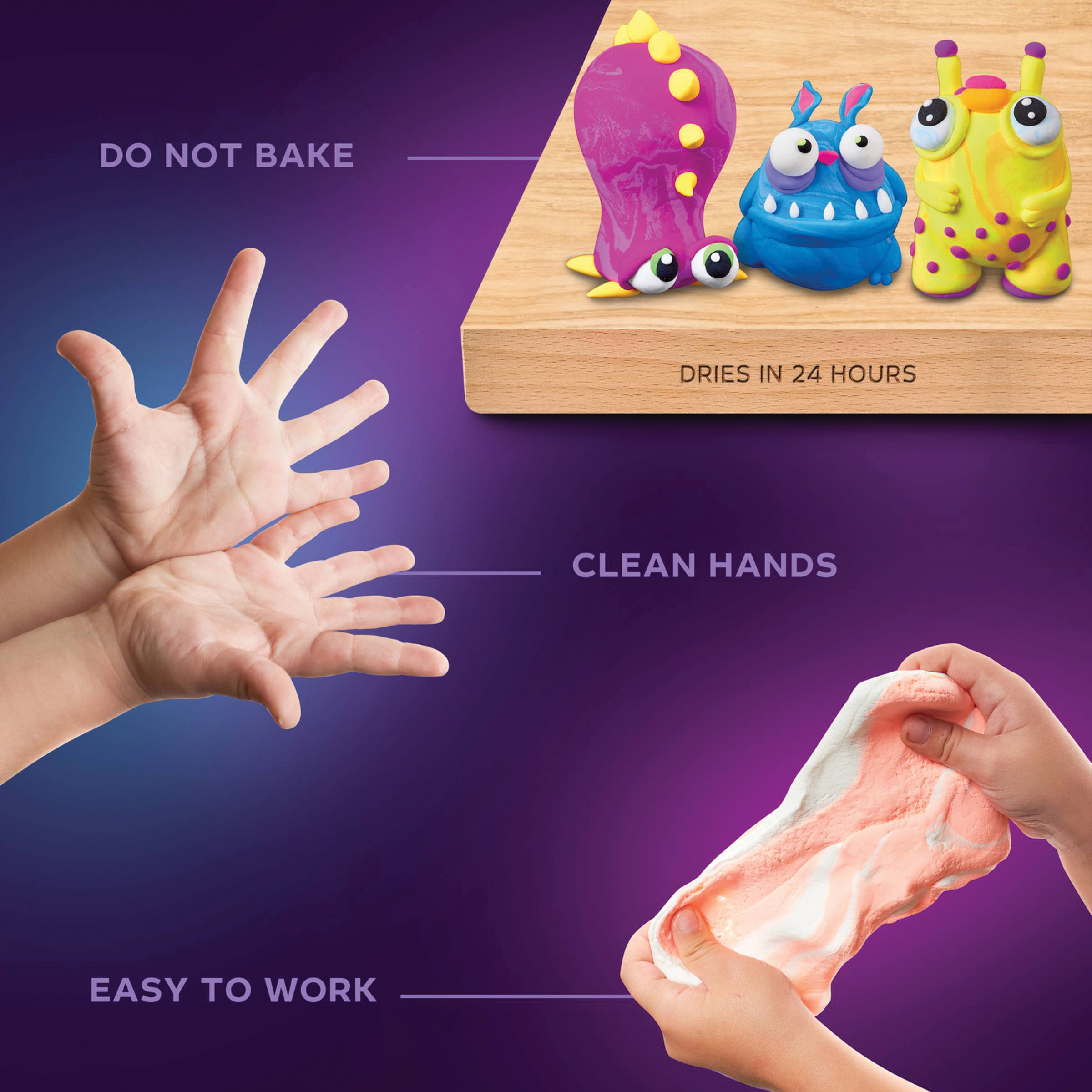 Okto Sensory Art Air Clay Creativity Kit - Set of 36 | BLICK Art