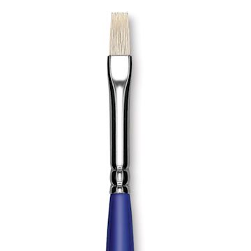 Open in modal - Blick Scholastic White Bristle Brush - Bright, Size 6 close up