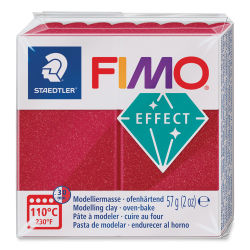 Staedtler Fimo Metallic Effect Polymer Clay - 2 oz, Metallic Ruby