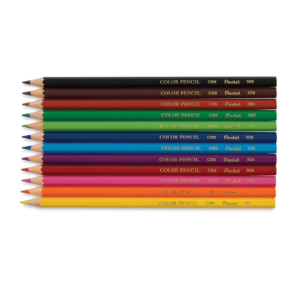 Pentel Arts Color Pencil Set - Assorted Colors, Set of 12