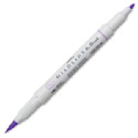 Zebra Mildliner Double Ended Brush Pen - Violet