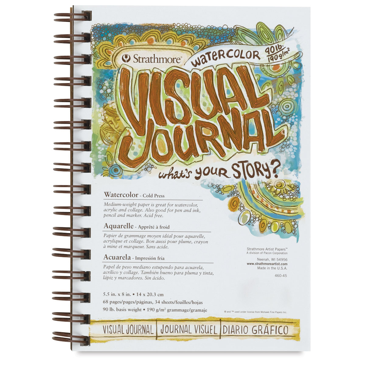 Strathmore Visual Journal Watercolor Paper Review