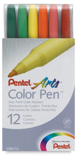 Pentel Color Pens - Set of 12 