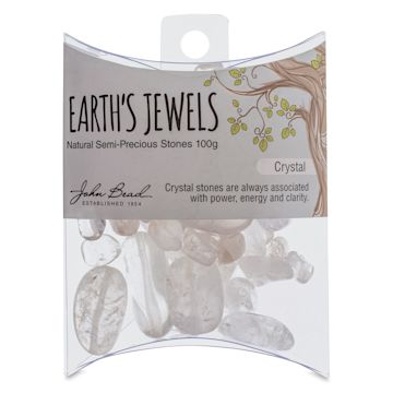 Open in modal - John Bead Earth's Jewels - Front view of package of Clear Crystal Beads