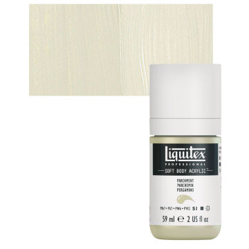 Open in modal - Liquitex Soft Body Artist Acrylic - Parchment, 59 ml bottle and swatch