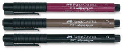 Faber-Castell Pitt Calligraphy Pen Sets - Components of Set of 3 pens shown 
