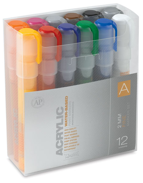 MTN Water Based Markers Fine 3 mm, 8 Set 