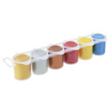 Primo Premium Tempera Paints - Set of 6, Metallic Colors, 25 ml
