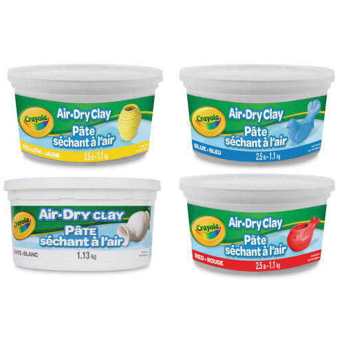 Crayola Air-Dry Self-Hardening Modeling Clay, 5LB Bucket, White