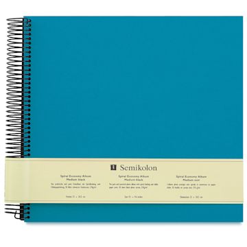 Open in modal - Semikolon Black Page Photo Album - Medium Economy, Turquoise