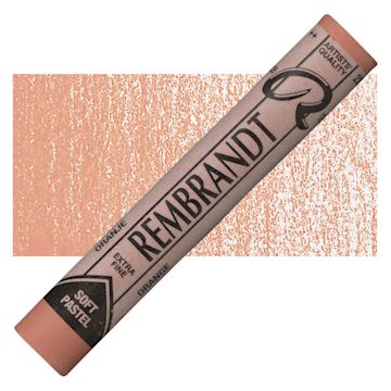 Open in modal - Rembrandt Soft Pastel - Orange 235.9 pastel and swatch