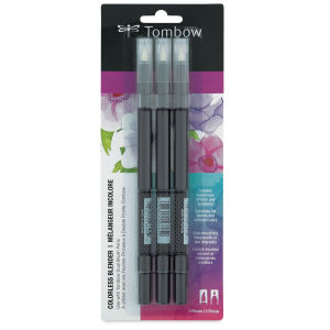 Tombow Colorless Blender Pens - Pkg of 3 (front of package)