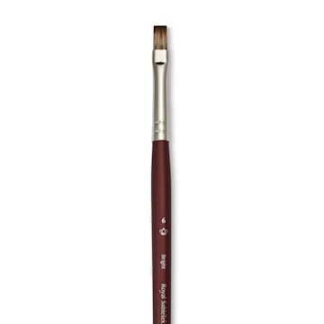 Open in modal - Royal & Langnickel SableTek Brush - Bright, Short Handle, Size 6