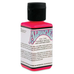 Alpha6 AlphaFlex Textile and Leather Paint - Electroshock Pink, 74 ml, Bottle