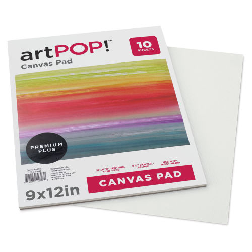 artPOP! Canvas Pad - 9 x 12, 10 Sheets