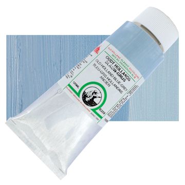 Open in modal - Old Holland Classic Oil Color - Old Holland Blue Gray, 125 ml tube and swatch
