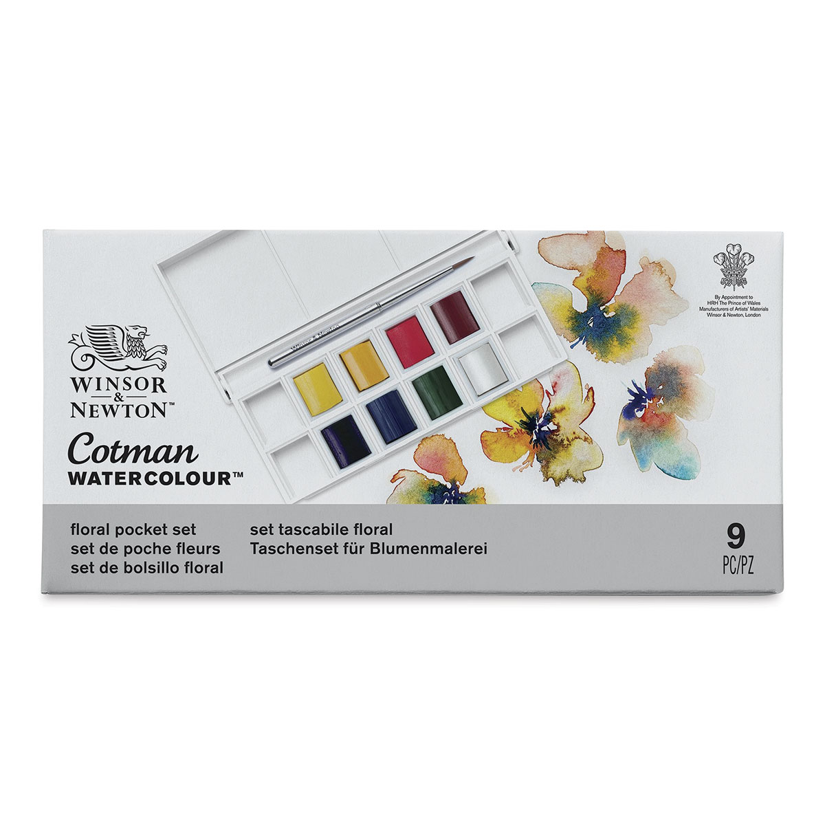 Unbox & Swatch - Winsor & Newton Cotman Pocket Floral Watercolor Set of 9 