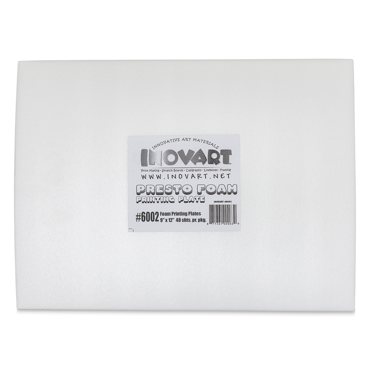 Inovart Printfoam for Block Printing - Pkg of 48, 9 x 12