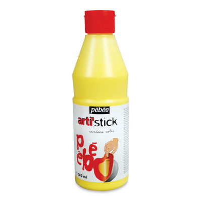 Pebeo Arti' Stick Window Color - Yellow, 500 ml bottle