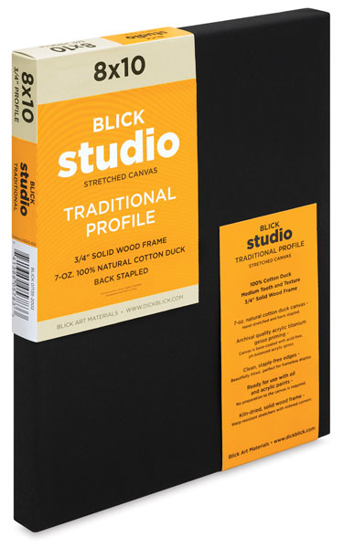 Blick Studio Black Cotton Canvas - 11 x 14, Traditional Profile