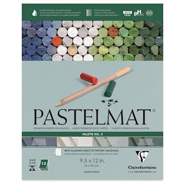 Open in modal - Clairefontaine Pastelmat Pad - Palette No. 5, 12 Sheets - front of pad