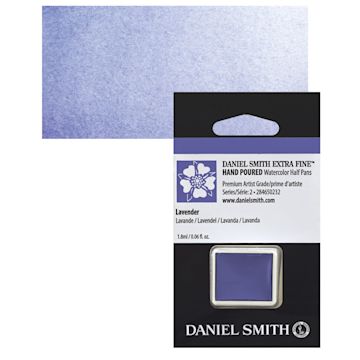 Open in modal - Daniel Smith Extra Fine Watercolor Half Pan - Lavender and swatch