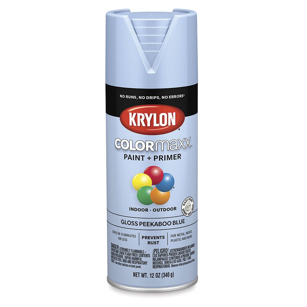 Krylon Colormaxx Spray Paint - Peekaboo Blue, Gloss, 12 oz | BLICK Art ...