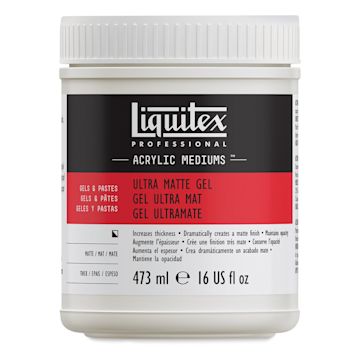 Open in modal - Liquitex Medium - Ultra Matte Gel Medium, Matte, 16 oz jar
