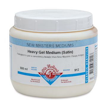 Open in modal - Old Holland New Masters Heavy Gel Medium - Satin, 500 ml jar