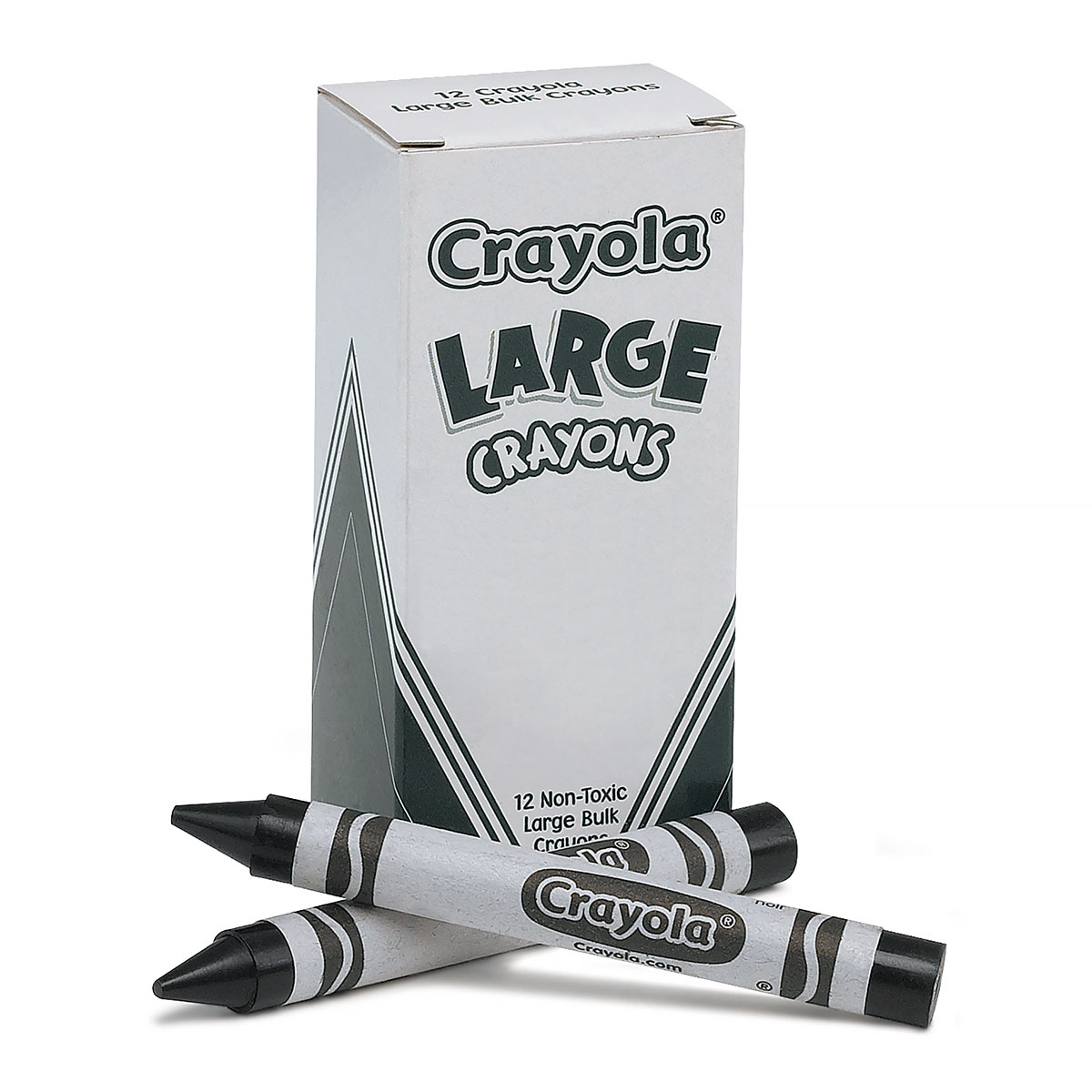 12 Large Black Crayons by Crayola 52-0033051 
