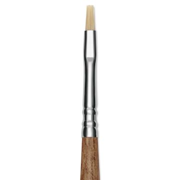 Open in modal - Escoda Futura Synthetic Bristle Brush - Series 5420, Bright, Size 2, Long Handle, close-up