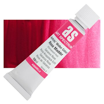 Open in modal - Art Spectrum Artists’ Watercolor Tube - Rose Madder, 10 ml tube and swatch