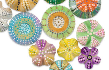 Sea urchin sculptures