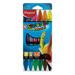 Maped Color'Peps Triangular Oil Pastels - Set of 12 (front of package)