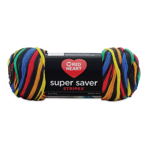 Red Heart Super Saver Yarn - Favorite Stripe