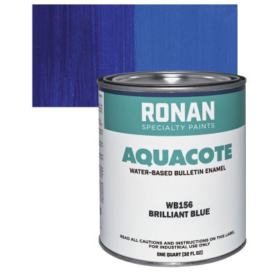 Ronan Aquacote Water-Based Acrylic Color - Brilliant Blue, Quart