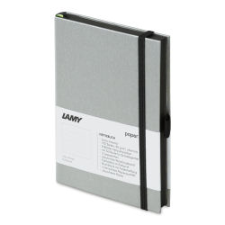 Lamy Hardcover Notebook - Black, Grid, 4.1" x 5.8" (side view)