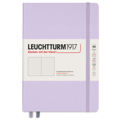 Leuchtturm1917 Dotted Hardbound Notebook - Lilac, 5-3/4" x 8-1/4"