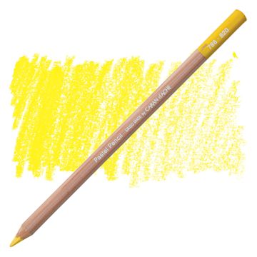Open in modal - Caran d'Ache Pastel Pencil - Golden Bismuth Yellow pencil and swatch