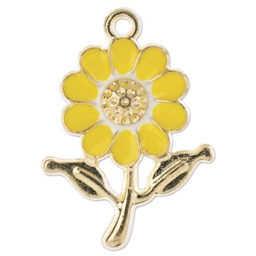 Open in modal - John Bead Sweet & Petite Charm - Daisy, Yellow