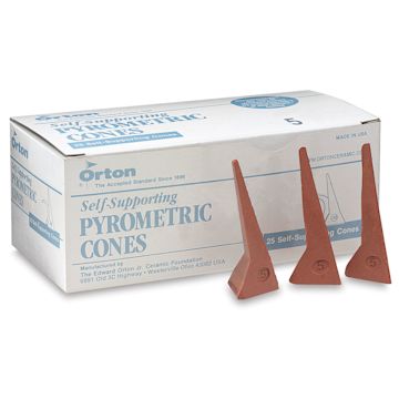 Open in modal - Orton Self-Supporting Cones, Cone 5 - Box of 25