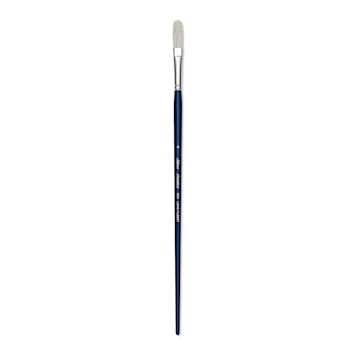 Open in modal - Silver Brush Bristlon Stiff White Synthetic Brush - Long Filbert, Size 4